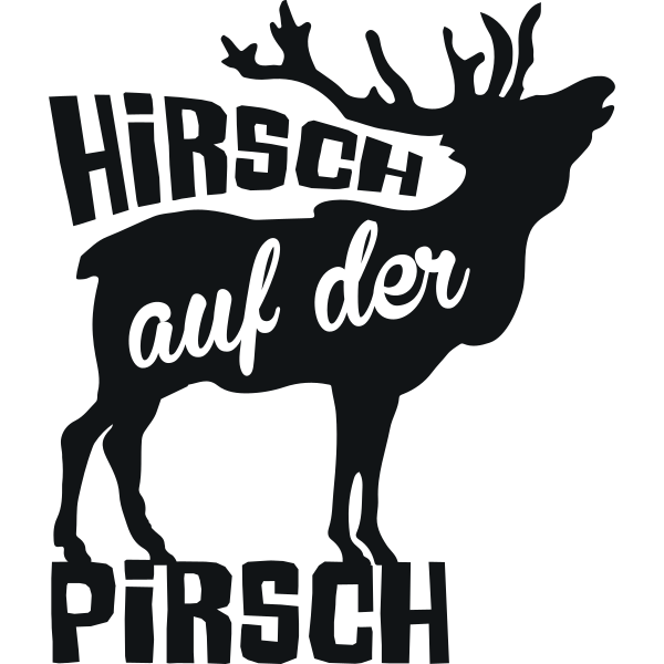 Hirsch auf der Pirsch