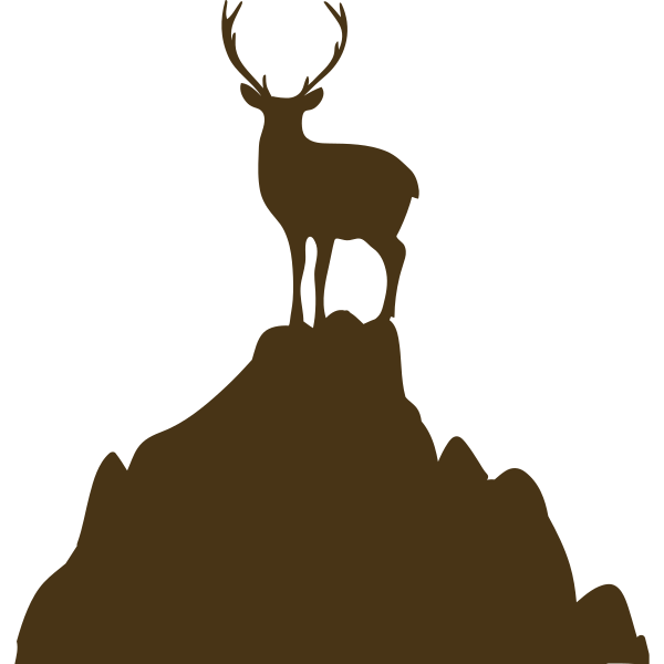 Deer On A Mountain