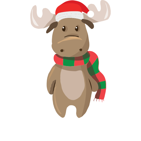 Merry Christmas Elk