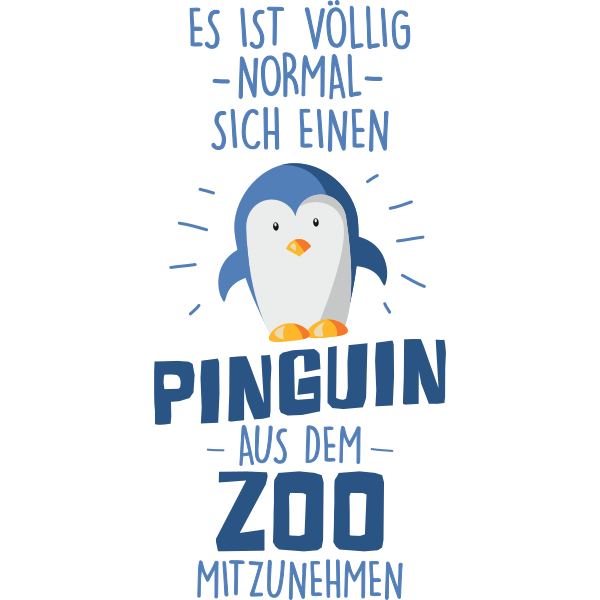 Pinguin aus dem Zoo