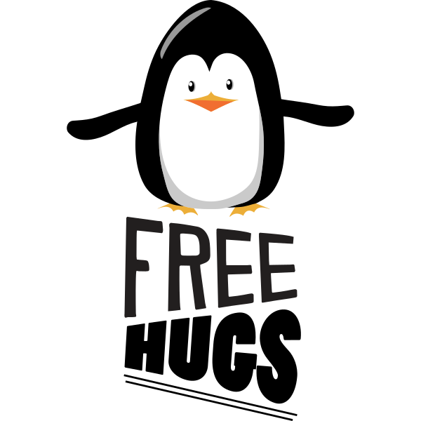 Free Hugs Penguin