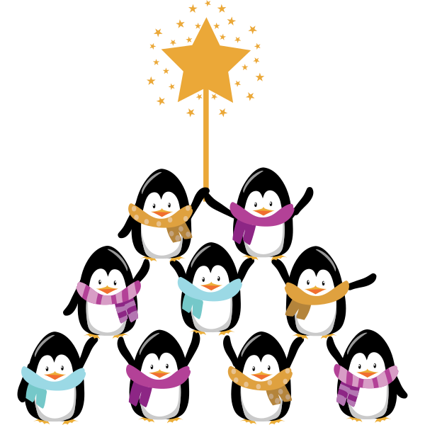 Penguin Christmas Tree