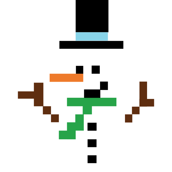 Pixel Snowman