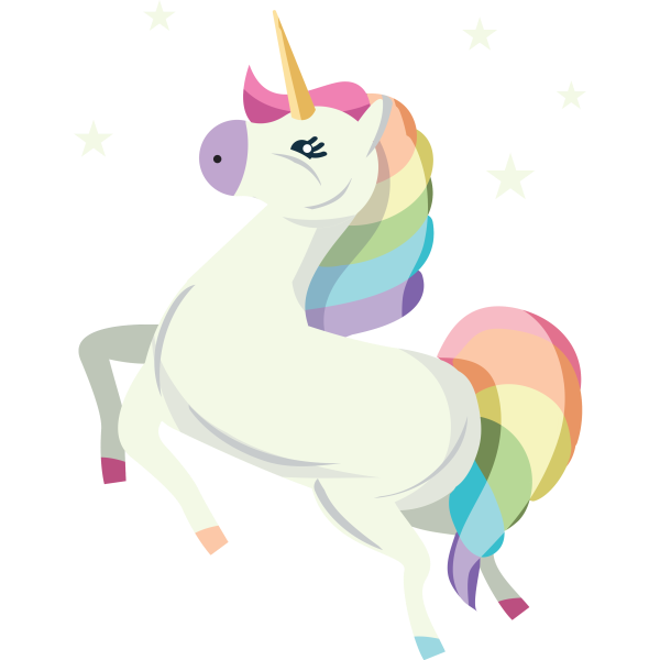 Unicorn With Stars