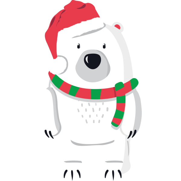 Christmas Polar Bear