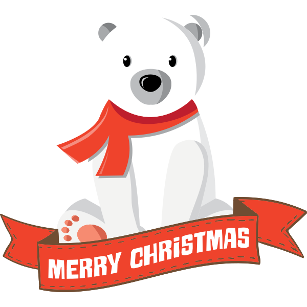 Ice Bear Merry Christmas