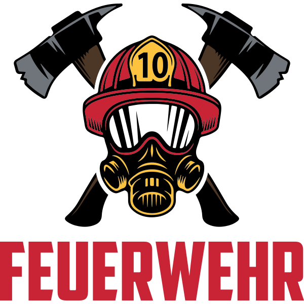 Feuerwehr Helm und Axt