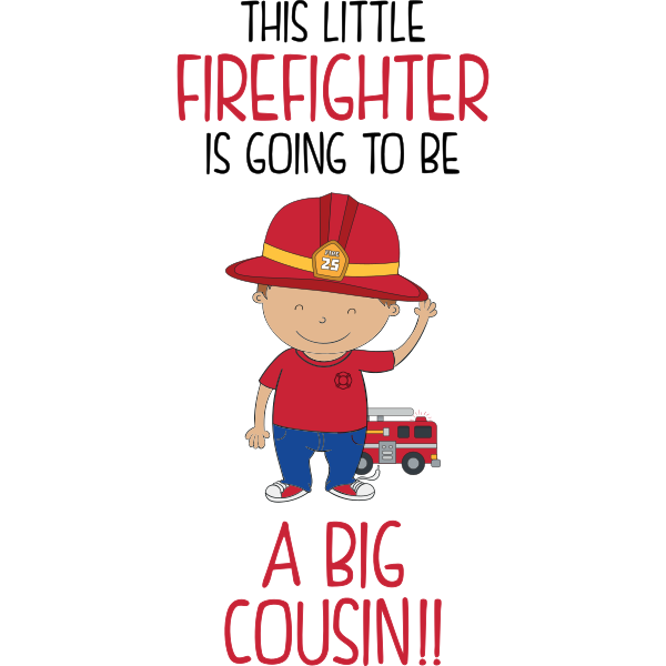 This Little Firefighter Is Going To Be A Big Cousin