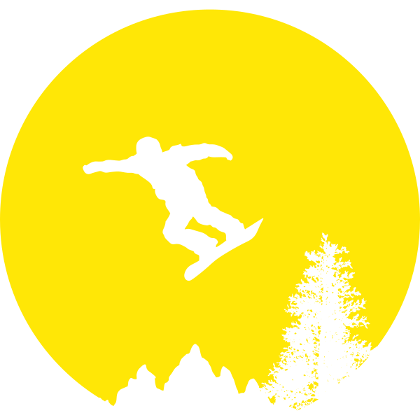 Snowboarder in Moonlight