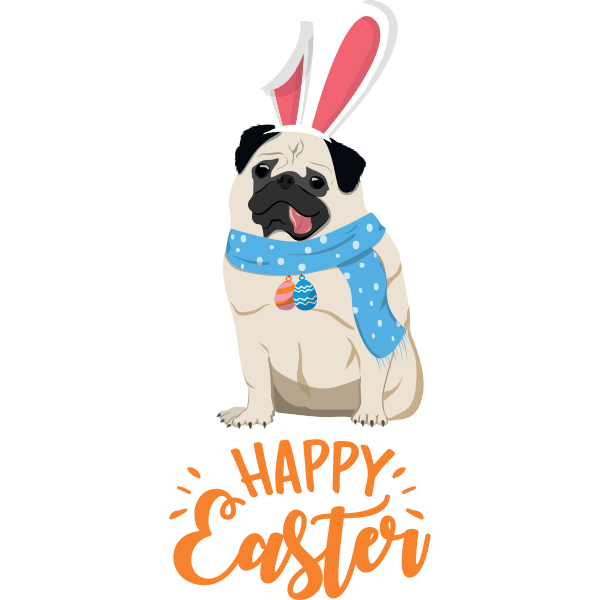 Happy Easter Pug