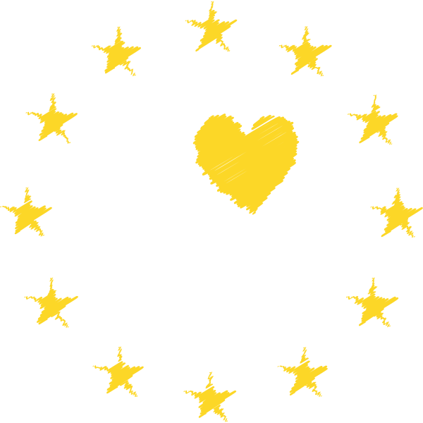 I Love EU Scribble