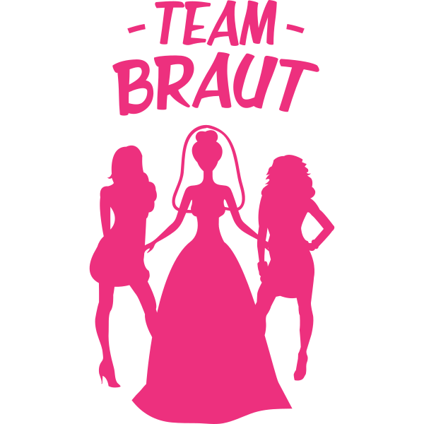 Team Braut Silhouette