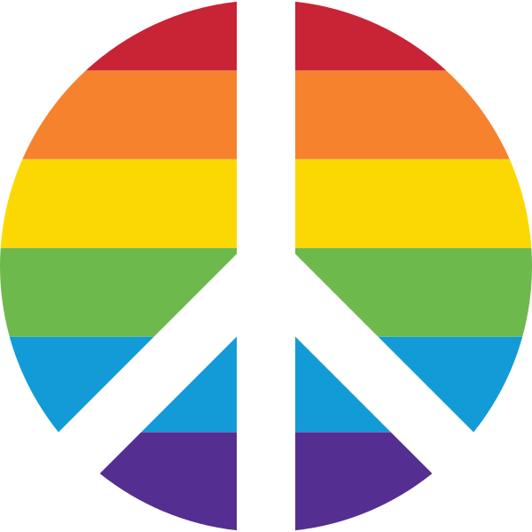 Peace And Love Rainbow