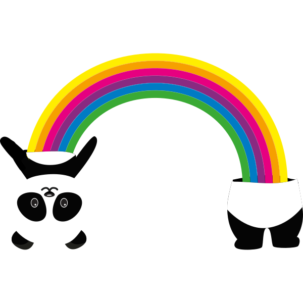 Panda Rainbow Inside