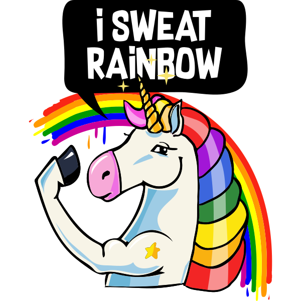 I Sweat Rainbow Unicorn