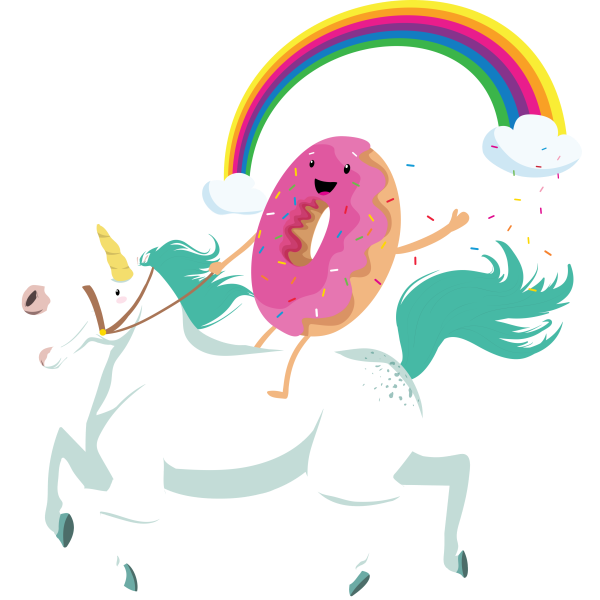 Donut Riding Unicorn