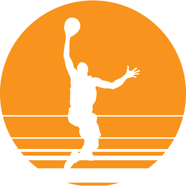 Basketball Player Sunset