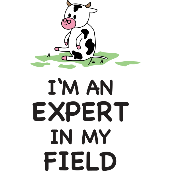 Expert In My Field Cow