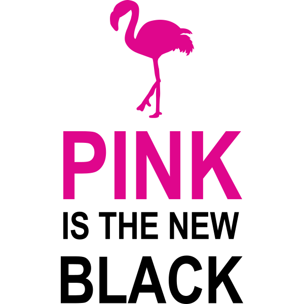 Pink Is The New Black Flamingo