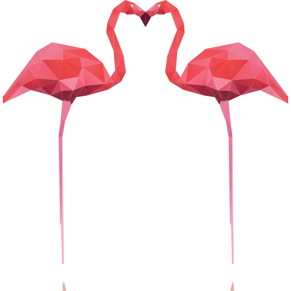 Flamingos In Love