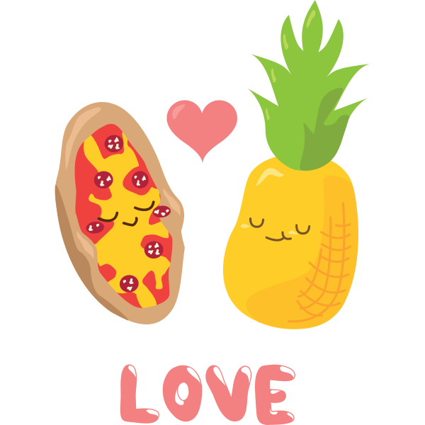 Pizza Pineapple Love