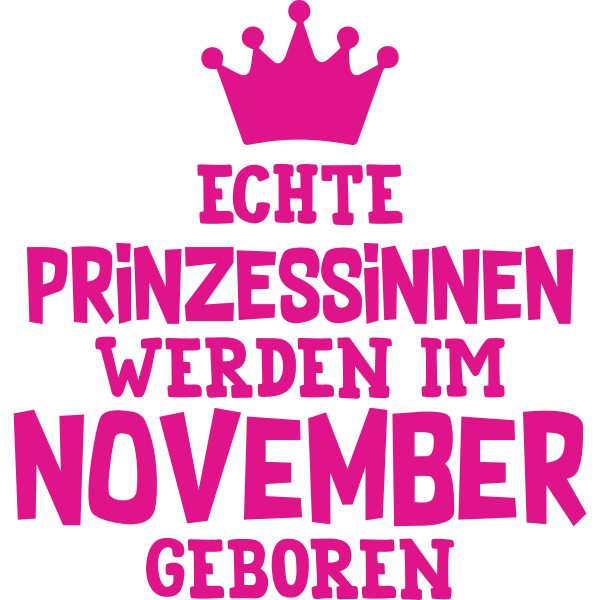 Echte Prinzessinnen werden im November geboren