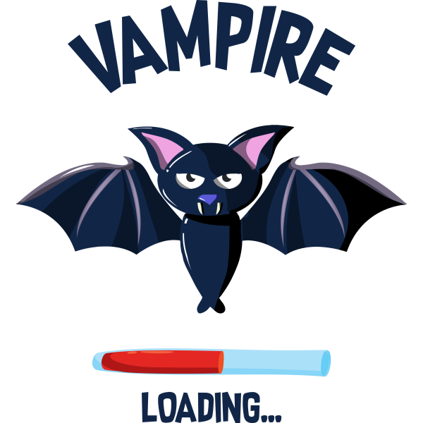 Vampire Loading Comic Bat