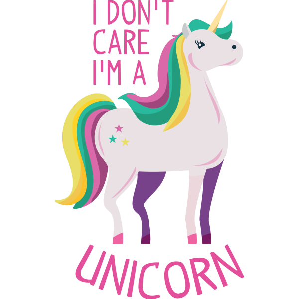 I Don´t Care I´m A Unicorn Pink