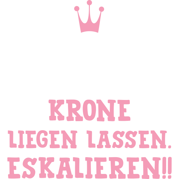 Hinfallen. Krone liegen lassen. Eskalieren