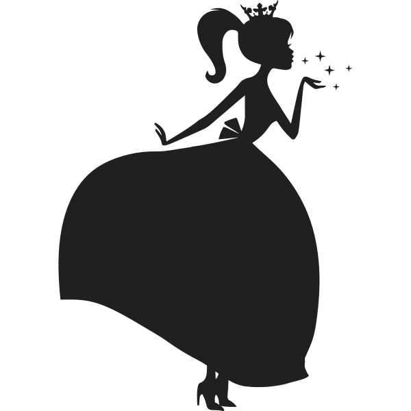 Beautiful Princess Silhouette