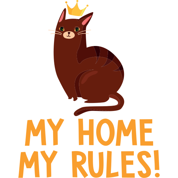 My Home My Rules King Cat