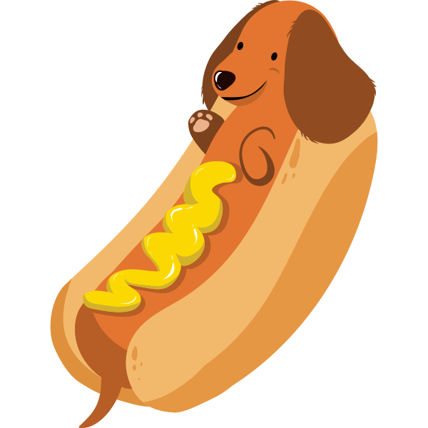 Hot Dog Illustration