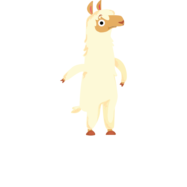 Save The Drama For Your Llama Illustration