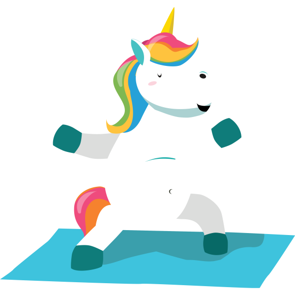 Unicorn Yoga Warrior II