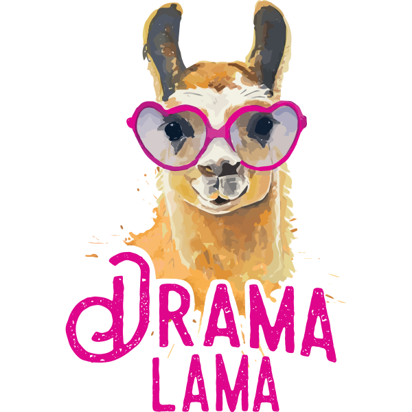 Drama Lama Watercolor