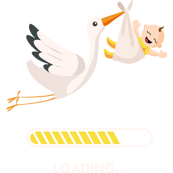 Baby Loading Stork And Baby