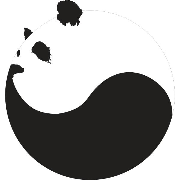 Ying Yang Panda Face