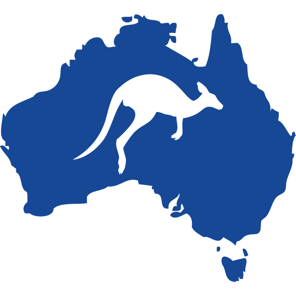 Kangaroo On Australia Map