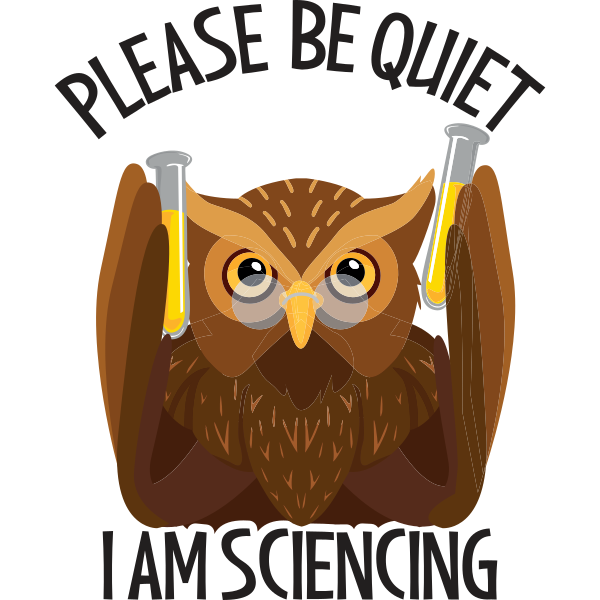 Please Be Quiet Sciencing Owl