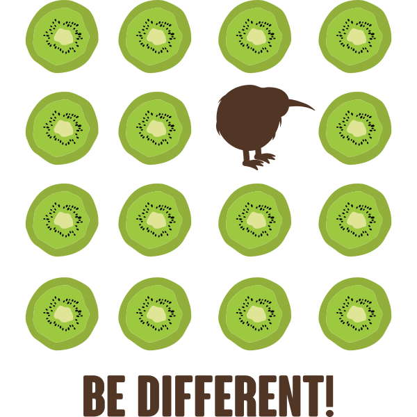 Be Different Kiwi Bird