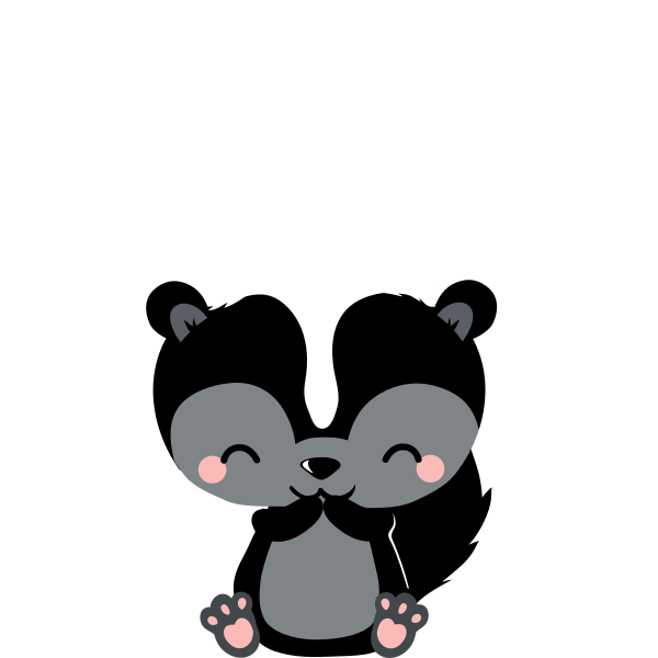 My First Christmas Baby Skunk