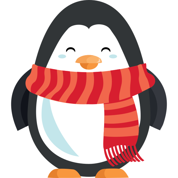 Penguin Mit Scarf