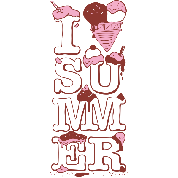 I Love Summer Ice Cream