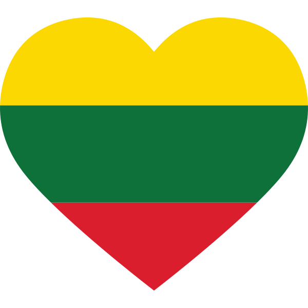 Lithuania Heart Flag