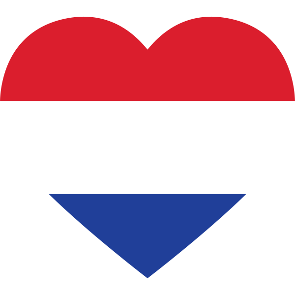 Netherlands Heart Flag