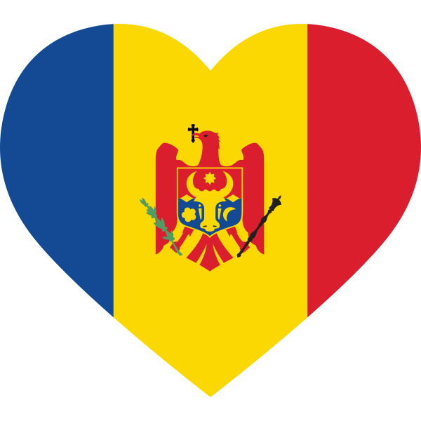 Moldova Heart Flag