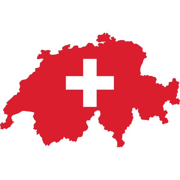 Switzerland Map and Cross