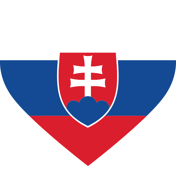 Slovakia Heart Flag