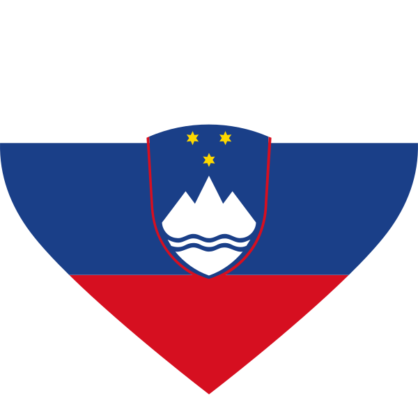 Slovenia Heart Flag