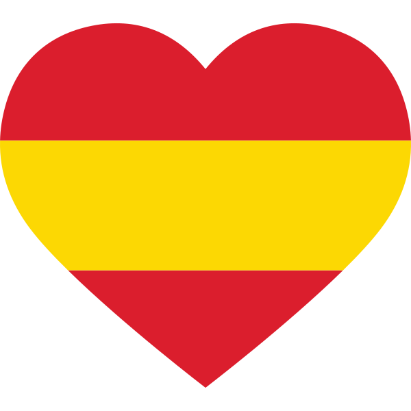 Spain Heart Flag